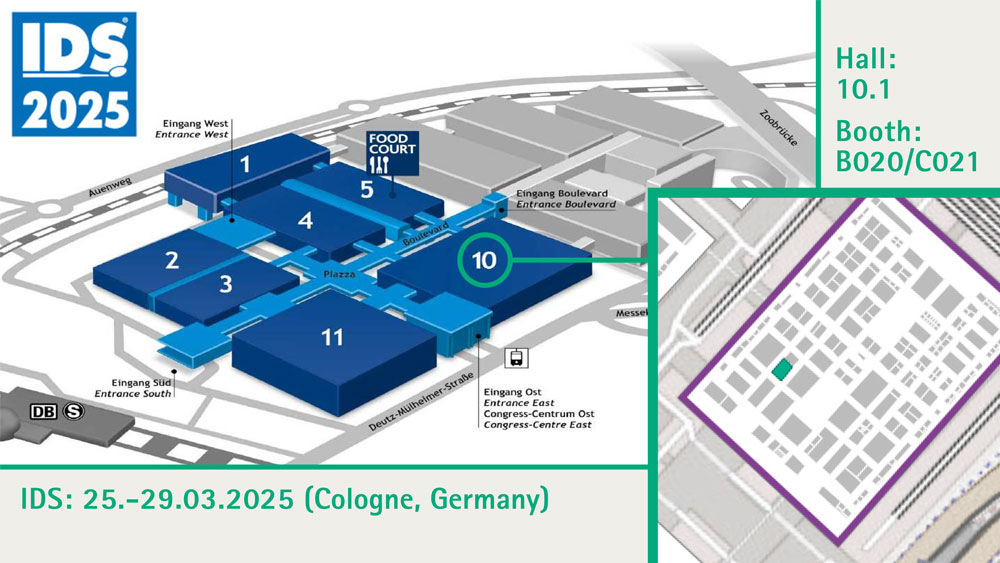 Map of the B. Braun stand at the IDS 2023